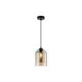 Industrialna Lampa Wisząca Szklana Amber Kolumna