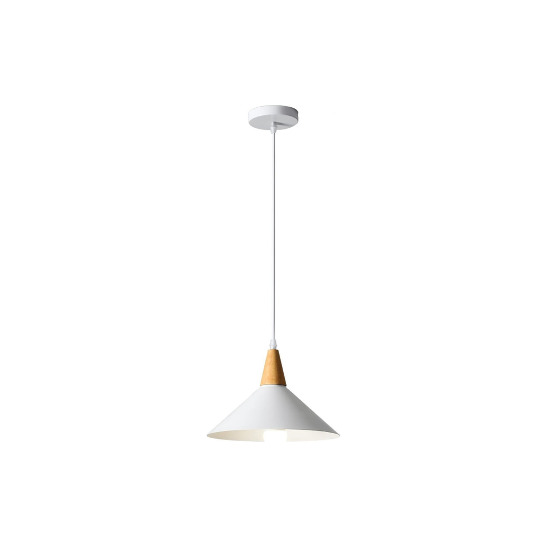 Industrialne lampy wiszące zestaw z drewnem