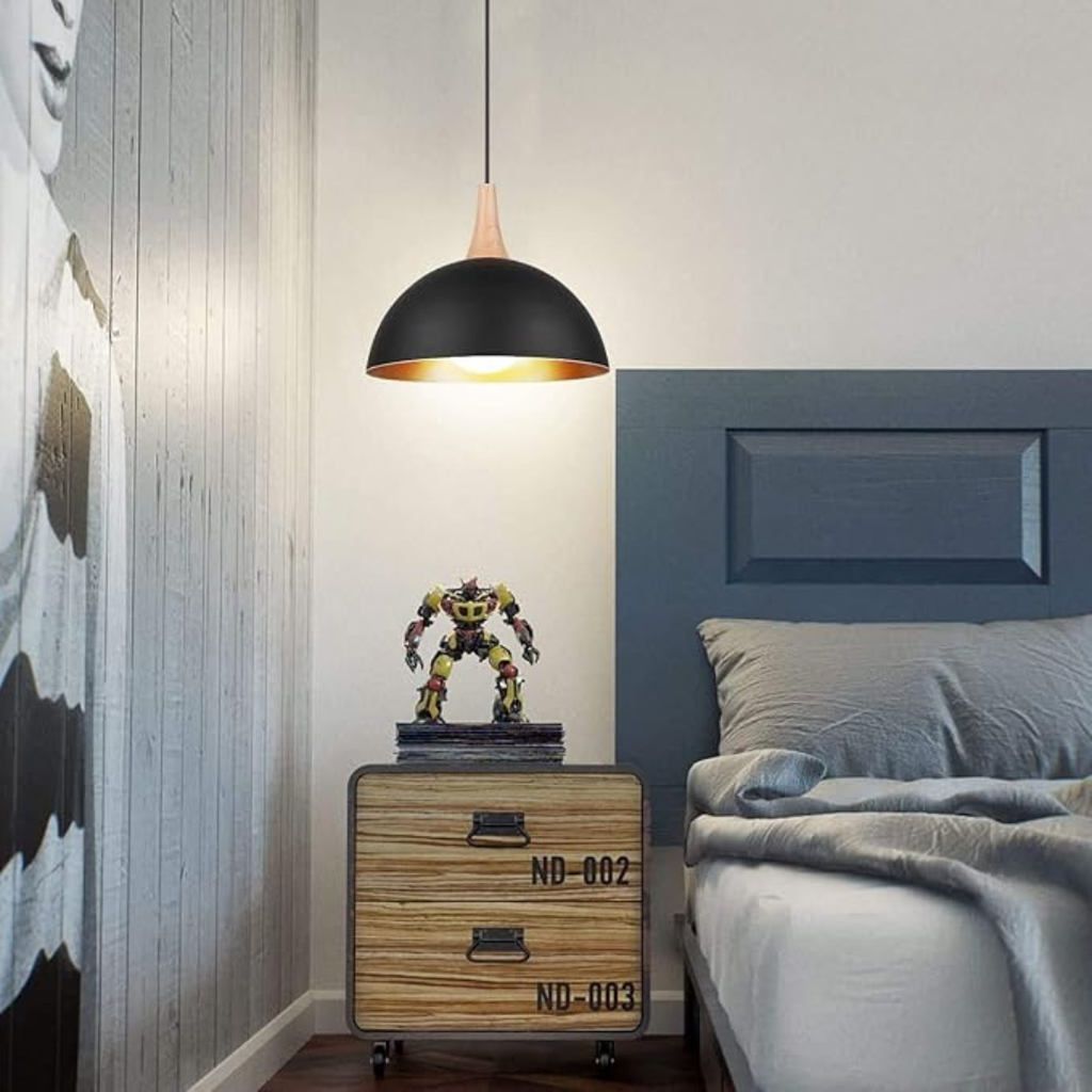 Retro Industrialna Lampa Wisząca Metalowa E27