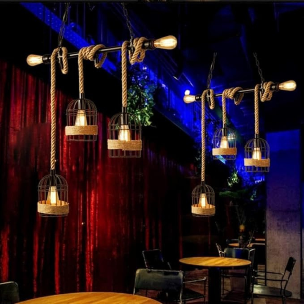 Lampa Wisząca Industrialna 3-Punktowa na Łańcuchu
