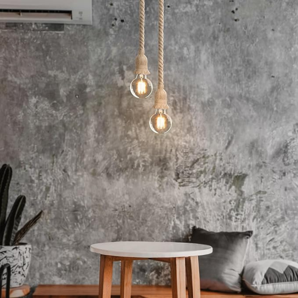 Lampa Wisząca Lina Jutowa Rustykalna E27 – Innofol