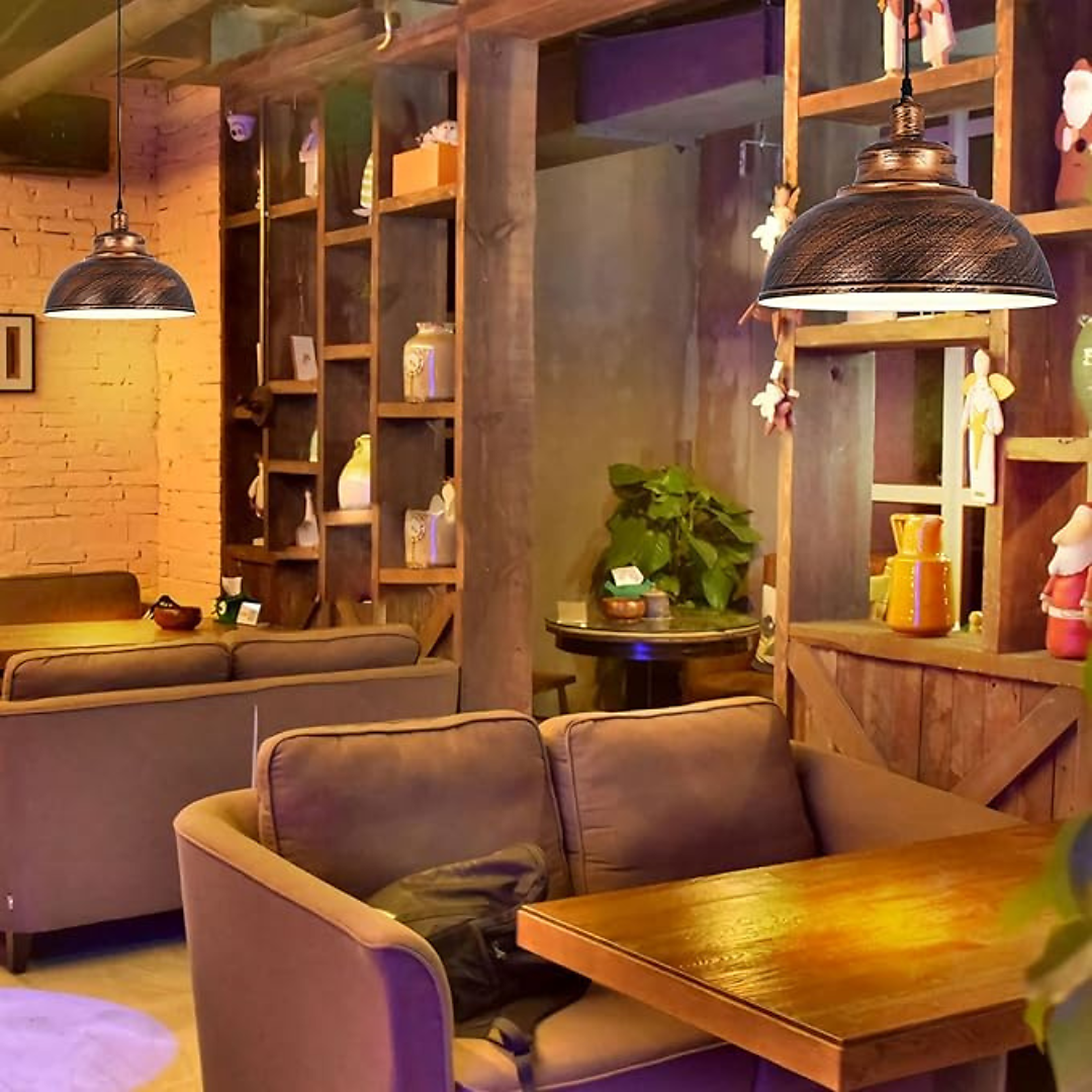 Lampa Wisząca Industrialna Metalowa E27 Rdzawy Brąz – Innofol