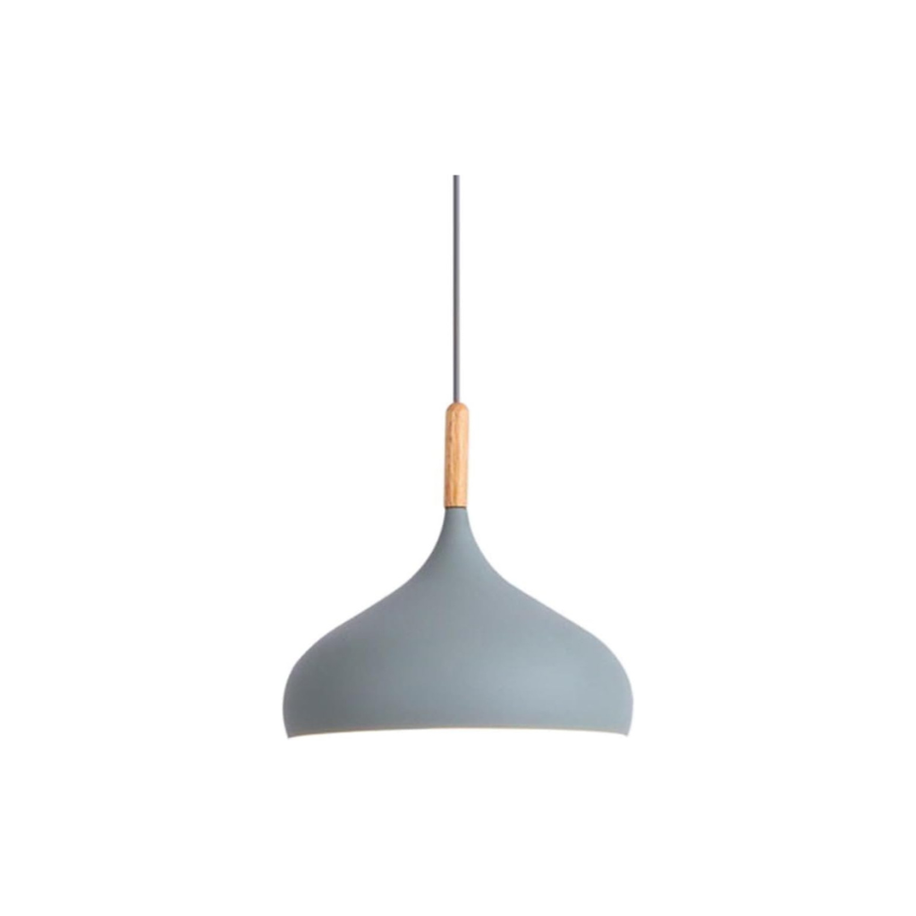 Nordycka Lampa Wisząca Industrialna Szara 30cm
