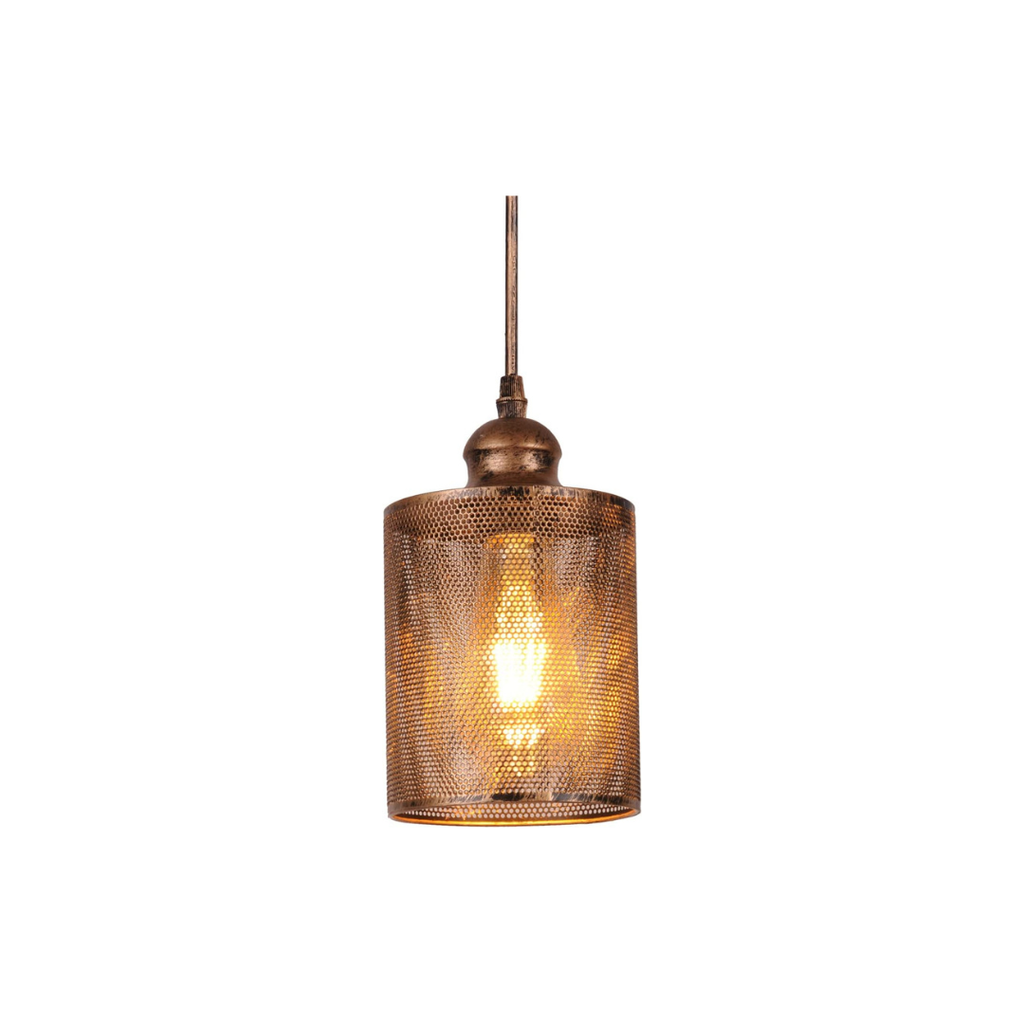 Industrialna Lampa Wisząca Metalowa Klatka Retro