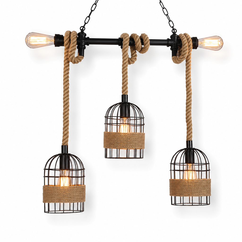 Lampa Wisząca Industrialna 3-Punktowa na Łańcuchu