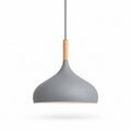 Lampa wisząca LED ściemniana w stylu farmhouse industrialnym, czarna matowa – widok główny – Innofol
