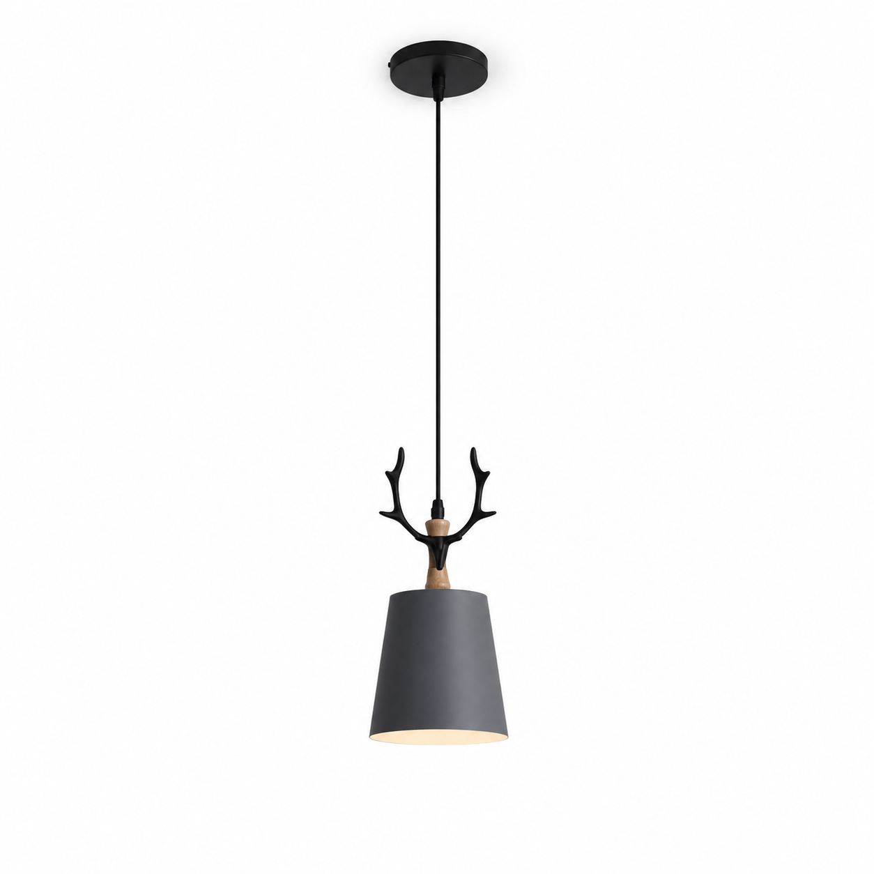 Metalowa Lampa Wisząca Poroże Industrialna